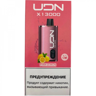 Электронная сигарета UDN X 13000 Розовый Лимон