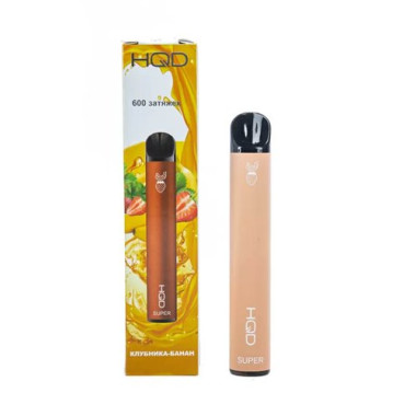 Электронная сигарета HQD Super 600 (Клубника-Банан)