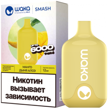 WAKA SMASH 6000 Манго, Дыня, Алоэ